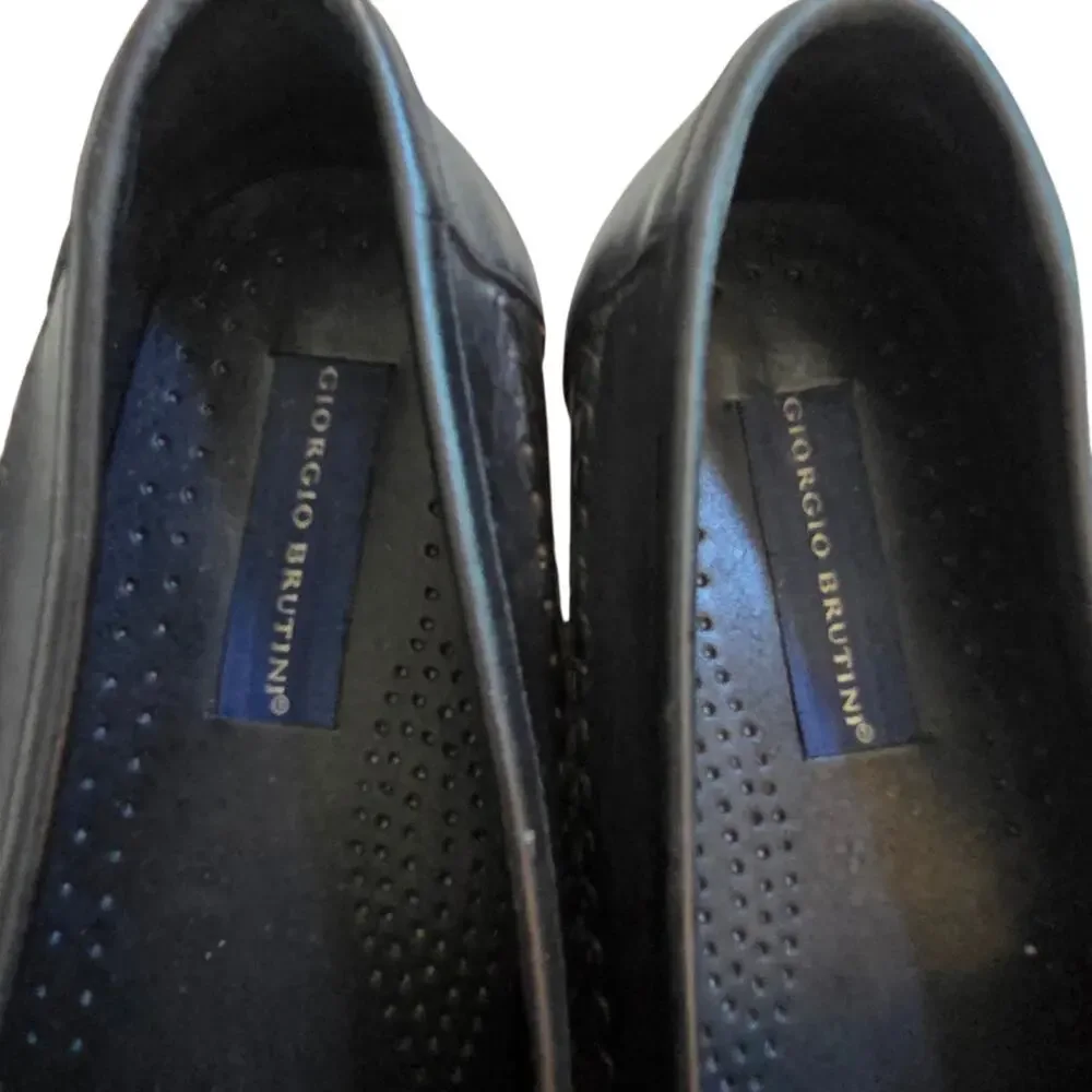 Giorgio Brutini Gordy Tassel Loafers Classic slip-on dress shoes Black sz 10